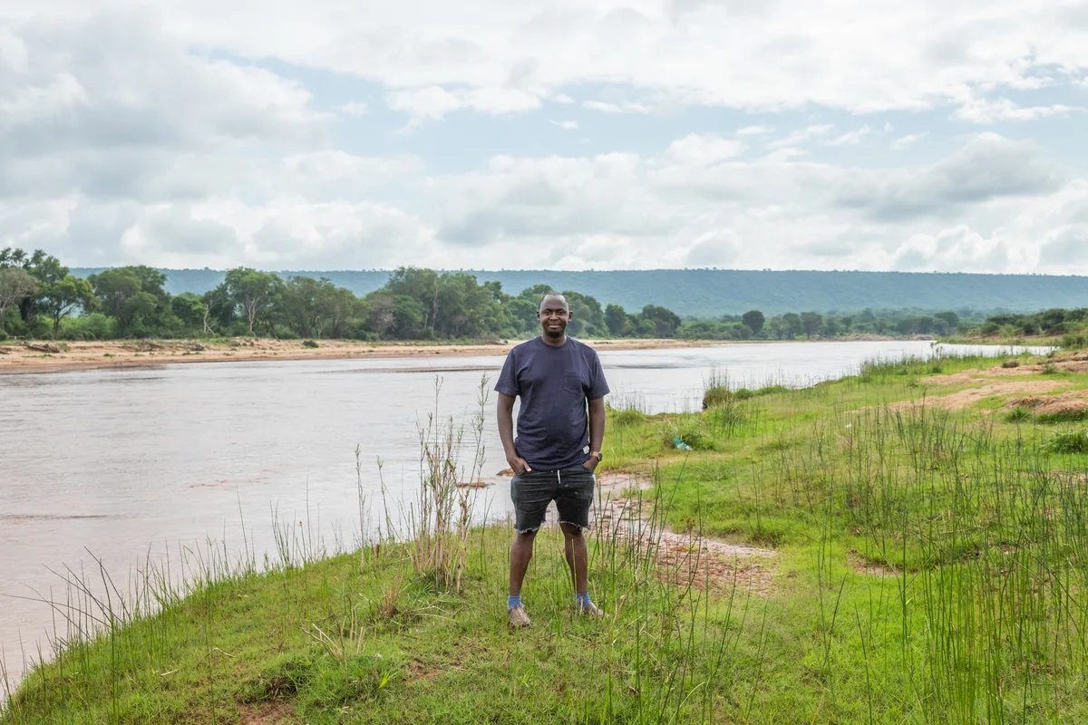 FKLM Africa Foundation founder at the Tana River, Kenya