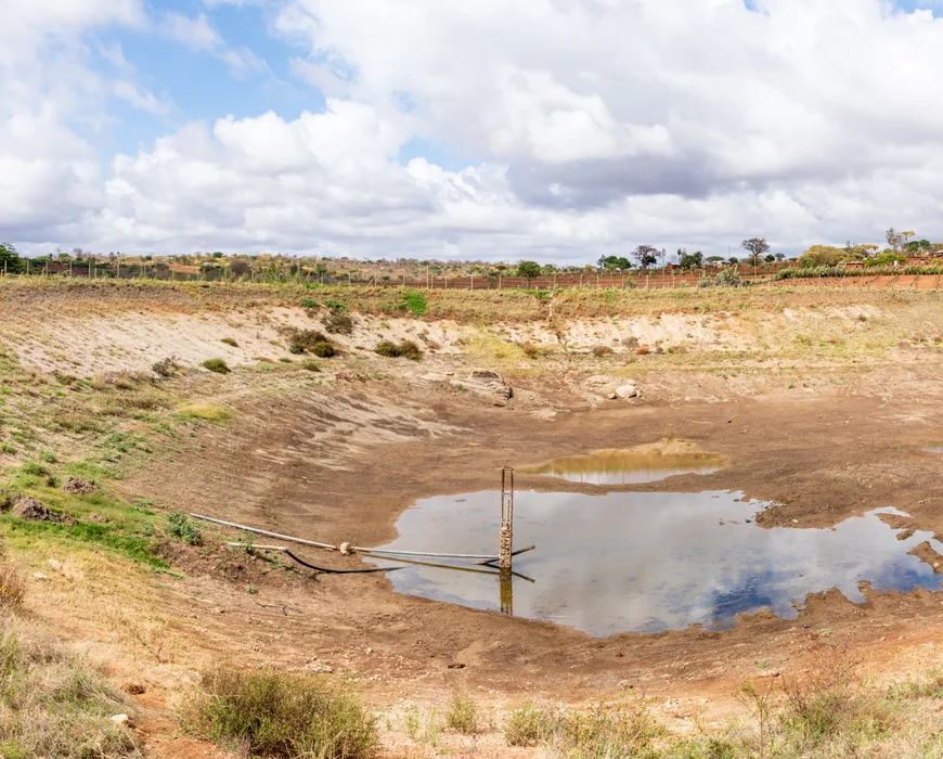 Dry catchment conditions before intervention